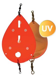 Dividalsblinken WL 70 mm UV Fluo Orange/Perlemor