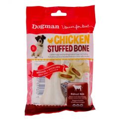 Dogman Chicken stuffed bone 2-p 12,5cm