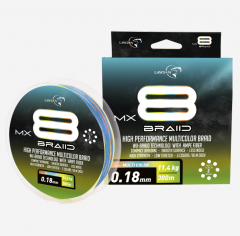Lawson MX8 Braid Multicolor 300m (NYHET 2025)