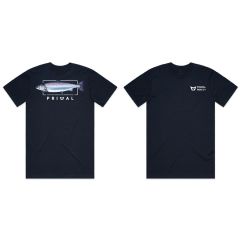 Primal artist tee Salmon Navy