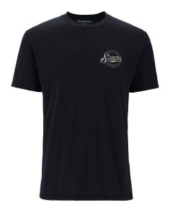 Simms Circle Lockup T-Shirt Black 