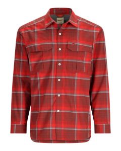 Simms ColdWeather Shirt Cutty Red Asym Ombre Plaid (NY)