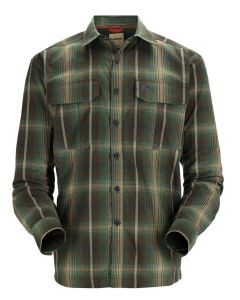 Simms Coldweather Shirt Forest Hickory Plaid 