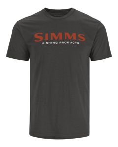 Simms Logo T-shirt Simms Orange/Charcoal Heather  (NYHET)