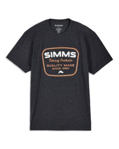 Simms Stamp Lock T-shirt Charcoal Heather (NYHET)