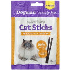 Dogman Cat sticks 3-p Kylling/Lever