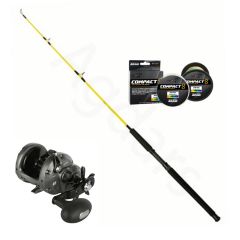 Fiskesett Yellow Reef +Okuma Cortez snelle  + 250m Compact 8